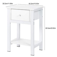 EBTOOLS - Comodino con 1 cassetti e ripiani, in legno, per divano, salotto, tavolo da 30 kg + ripiano 20 kg