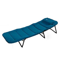 ZHANGYY Sedie a Sdraio per Patio Lettino da Campeggio Leggero per Adulti Bambini, Lettino Ultraleggero per Backpacking Lettino per Lettino Portatile in Alluminio per Campeggio, Uso Esterno, Blu Supp
