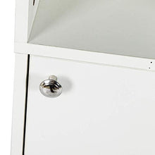 Armadietto da Bagno, Mobile Alto per il Bagno con Specchio e 2 Scomparti Aperti, Mobile a Colonna per Bagno Alto Mobiletto Bagno Salvaspazio, 28,8 x 29,8 x 179,5 cm