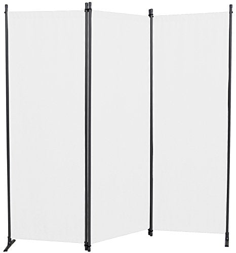 Angerer – Paravento 3 Pezzi in PE, Bianco, 165 x 2 x 165 cm, 630/006/05