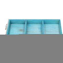 Duokon Portaoggetti in Legno retrò Portaoggetti Rettangolare da scrivania a 3 Scomparti Vassoio portaoggetti in Legno Organizer