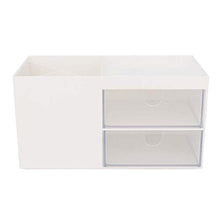Jadeshay Scatola di immagazzinaggio Cassetto Multifunzione da scrivania Articoli di cancelleria per Gioielli Scatola di immagazzinaggio Porta Container Porta casa(Bianca)
