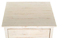 Biscottini Cassettiera camera da letto 35 x 32 x 74 cm in legno di Paulonia | Mobiletto bagno e cassettiera vintage Shabby Chic | Bianco anticato