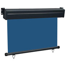 Tenda laterale per balcone, 100 x 250 cm, colore: blu