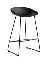 MYAOU Sgabelli da Bar in Metallo Sedile in plastica Sedie da Cucina con Gambe in Ferro battuto Sgabelli da Bar per Colazione Sgabello Alto con poggiapiedi 65 cm / 75 cm