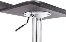 CLP Sgabello Bar Dyn Imbottito in Similpelle I Sedia Bancone Regolabile 60-78 CM I Sgabello Alto Girevole 360°, Colore:Nero