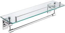 GDFEH Scaffale per Il Bagno Posaggio in Vetro Bagno Bagno Scaffale per Doccia WC Bagno in Acciaio Inox Acciaio Appeso Appeso Rack Asciugamani Rack Asciugamani 5.1x5.1x18.5 Pollici
