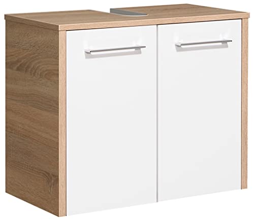 Pelipal 382 Lagos Mobile sottolavabo, Legno, Quercia Naturale, 33,0 x 65,0 x 53,0 cm