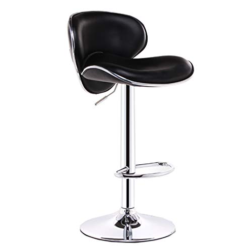 Regolatore di Altezza Moderno ed Elegante dello Sgabello da Bar con Schienale Comodo in PU per Sala da Pranzo Regolatore di Altezza degli sgabelli da Bar dell'isola della Cucina: 22,4 '' ~ 30,3 ''