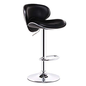 Regolatore di Altezza Moderno ed Elegante dello Sgabello da Bar con Schienale Comodo in PU per Sala da Pranzo Regolatore di Altezza degli sgabelli da Bar dell'isola della Cucina: 22,4 '' ~ 30,3 ''