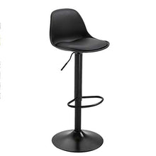 Tuqia Mobili Solido Colore PU Sedia, Colore della Caramella Chair Nero Bianco Telaio Sedia Beauty Chair Hotel Reception Sedia, 38.5 * 38.35 * 95 Centimetri Casa Arredamento