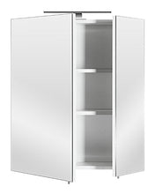 Posseik 5429-76, Armadietto da Bagno con Specchio a 2 Ante, 60 x 68 x 16 cm, Bianco (Weiß)