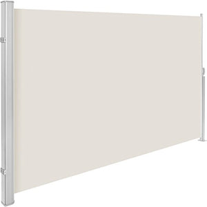 TecTake Tende da Sole paravento Laterale frangivento Estensibile Corpo e Assistenza Post Interamente in Alluminio - Disponibile in Diversi Colori e Diverse Misure - (Beige | 200x300cm | No. 401532)