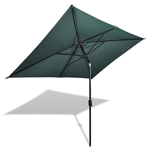 vidaXL Parasole Rettangolare 200x300 cm Verde Ombrellone Protezione Tenda Sole