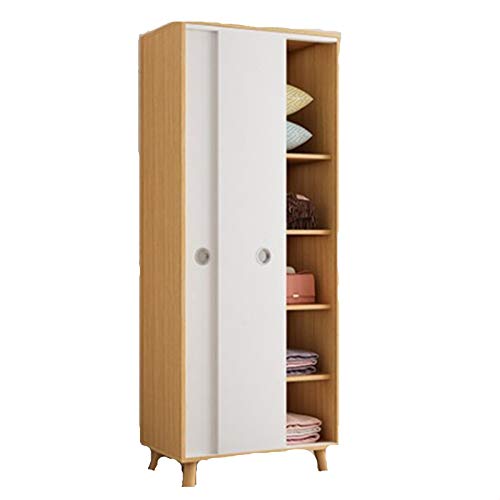 LiChaoWen Armadio Home Casa Piccolo Appartamento Nordico Guardaroba Semplice Porta Scorrevole a Porta Assemblaggio per Bambini Armadio per Bambini Armadi Camera da Letto
