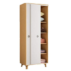 LiChaoWen Armadio Home Casa Piccolo Appartamento Nordico Guardaroba Semplice Porta Scorrevole a Porta Assemblaggio per Bambini Armadio per Bambini Armadi Camera da Letto
