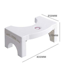 Sgabello per WC, antiscivolo, pieghevole, sgabello ausiliario, 40 x 25 x 17,5 cm
