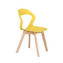 GroBKau, set di 4 sedie semplici e moderne in plastica per soggiorno, sala da pranzo, ufficio, sala riunioni, ristorante, ecc.