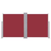 Tenda da sole allungabile, colore rosso, 160 x 600 cm