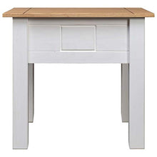 FAMIROSA Comodino Bianco 50,5x50,5x52,5cm in Pino Massello Panama Range