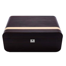 SHAO1 Cigar Humidor, Ebano Legno di Cedro Grande capacità Cigar Humidor Cigar Cabinet Portasigarette può Contenere Circa 70 (397 * 257 * 165MM)