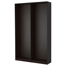 PAX 2 telai armadio 150x35x236 nero-marrone