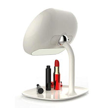 WYLILZI-Home Specchi da Tavolo Specchi da Bagno Specchio Trucco 2 in 1 Lampada da Tavolo USB Ricaricabile Lampada a LED Rimovibile Touch Screen 360 ° Design Split Girevole Specchi