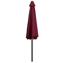 ABCCANOPY Ombrellone con pulsante per l’inclinazione, per il cortile, tavolo, mercato, giardino, terrazza e piscina, 8 stecche, oltre 13 colori, diametro: 19 cm / 22,9 cm / 25,4 cm
