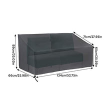 ValueHall Copertura per Panca da Giardino a 2/3/4 posti Coperture per Panche Impermeabile Copri Panca da Esterno Resistente Copertura per Panchine V1C03 (134 x 66 x 65/89cm)