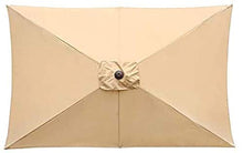 SHANCL Ombrellone Parasole, ombrellone Terrazzo Ombrelloni Balcone Parasole Ombrello Ombrellone Rettangolare/manovella/inclinabile, for Il Giardino/Beach (Color : Yellow)