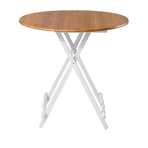Tavolo Da Tavolo Pieghevole Semplice Tavolo Da Pranzo Pieghevole, Tavolo Rotondo Portatile Multifunzionale, Studio Conveniente Tavolo Rotondo In Dormitorio, Adatto Per Studio / Ufficio / Sala Da Pranz