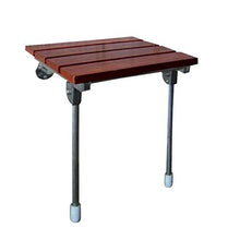Accessori da bagno - Pieghevole parete di legno solido a parete doccia Sedile Sgabello for donna pieghevole Legno cambiare le scarpe e anziani in stato di gravidanza Sgabello pesante antiscivolo Bath