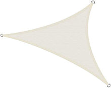 Cool Area Tenda a Vela Triangolo Rettangolo 5 x 5 x 7 Metri, Vela Ombreggiante Impermeabile Protezione Raggi UV per Giardino Balcone Terrazza, Crema