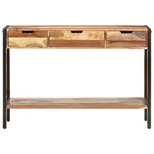 vidaXL Credenza 110x35x75 cm in Legno Massello e Finitura in Sheesham