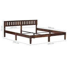 Montloxs Giroletto in Legno massello di Mango, giroletto familiare Pratico Stile Moderno 205 x 185 x 73 cm - giroletto lucidato e Verniciato