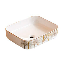 Lavabi- Lavabo in Ceramica Bagno per la casa Lavabo Art Basin personalità Creativa Europea sopra Il lavabo (Colore : A, Dimensioni : 500 * 400 * 135)