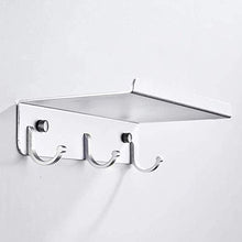 AINIYF Bagno Bagno Doccia Mensola Organizzatore Parete rettangolo Punch Libero Dressing Table Hook up Alluminio dello Spazio WC 1 Livello