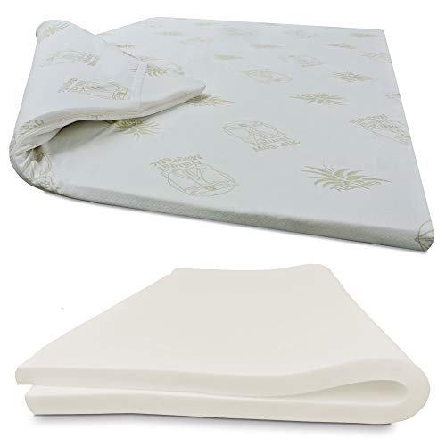 Baldiflex Correttore Materasso in Memory Topper Singolo 80 x 190 h 6 - Fodera in Aloe Vera