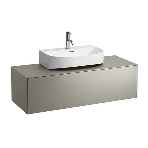 Laufen Cassettiera Running Sonar, 1 cassetto, Adatta per lavabo H816341, H816342, Apertura Centrale per lavabo, colorazione: Oro/Nero Marquina - H4054510341401