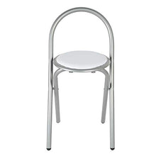 Set di sedie da tavolo 3 pezzi, tavolo da pranzo pieghevole per sala da pranzo, cortile, patio e balcone, con ripiano portaoggetti