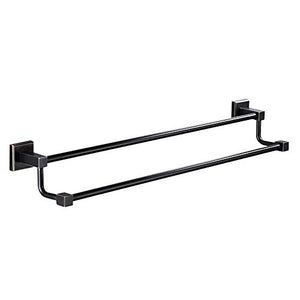 Bagno Asciugamano bar Doppio portasciugamani in ottone antico base quadrata a parete portasciugamani bagno hardware ciondolo portasciugamani portasciugamani portasciugamani porta decorazioni for la ca