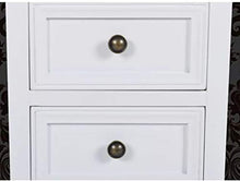 Wakects - Tavolino da comodino con 2 cassetti, in MDF, stile elegante e robusto, per camera da letto, 34,5 x 30 x 49 cm, 2 pezzi