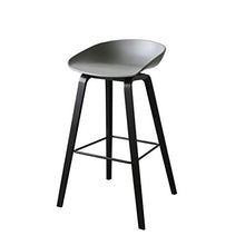 Sgabello da bar LF alla moda, creativo e alla moda, per la casa, schienale alto e seggiolone, girevole, per la colazione, ristorante, sgabello sollevabile, semplicità (colore: grigio)