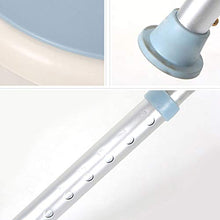 LXLAMP Sgabello da Doccia Regolabile in Altezza, Panca for Scarpe Girevole e Panca di Riposo Telaio in Alluminio for Anziani disabili Blu, Sgabello Vasca da Bagno Sedile per Doccia