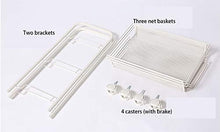 Multi-Funzionale Rack Mobile Piano Trolley Rack a Tre Strati Classificazione Grande capacità di archiviazione Adatto a Bagno Camera da Letto Soggiorno Cucina Balcone