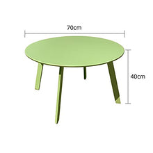 Tavoli Laterali Rotondi, Tavolino Verde 60 Cm / 70cm Diametro Tavoli Da Comodo Tavoli Da Comodino Da Esterno Tavolo Rotondo Multifunzione Da Esterno Tavoli Da Giardino Acc(Size:70*70*40CM,Color:verde)