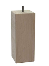 MEGALUXFRANCE - Set di 10 piedi per letto, mobili, divani, quadrati in legno massiccio di faggio, 80 x 80 x 200 mm