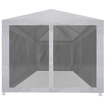 Tidyard Gazebo da Giardino, 3 x 6 m, 6 Pareti Rete/Staffe di Acciaio/PE/Pieghevole/Impermeabile, Antracite