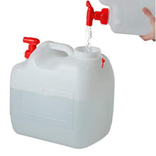Relaxdays Tanica con Rubinetto, Coperchio a Vite del Contenitore, per Acqua Potabile, 23 L, senza BPA, rosso/bianco