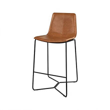 XIAOQIAO Sgabelli da Bar, seggioloni ad Altezza Fissa, sedie da Bar Alte con Schienale, Design dello Schienale Comodo ed ergonomico, Industriale e Facile da Pulire